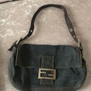 Fendi denim baguette